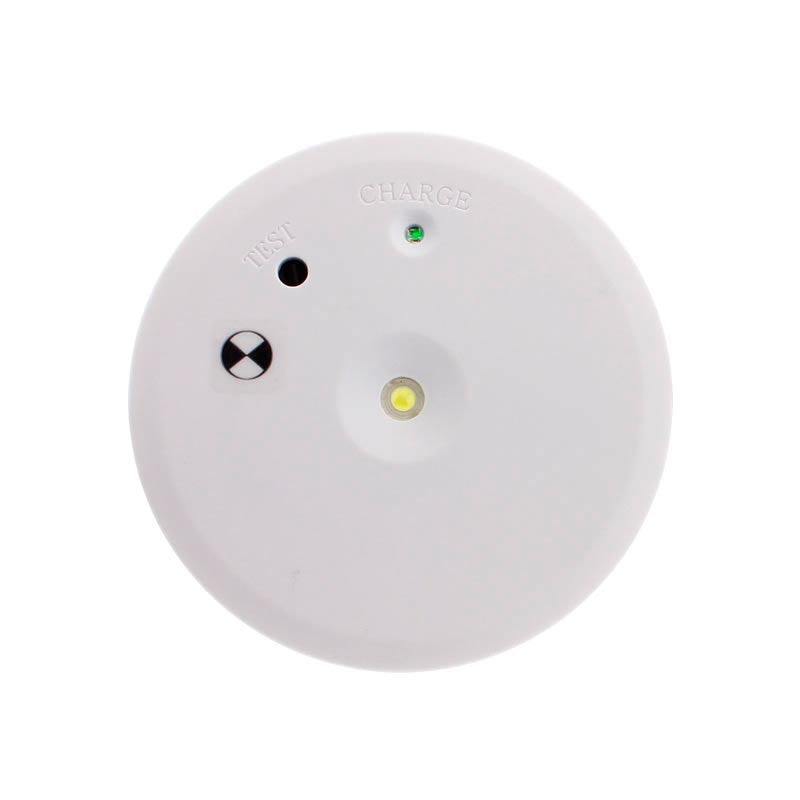 Luminaria LED de emergencia de alta calidad con diseño minimalista. Para empotrar en techo, de pequeño tamaño redondo o cuadrado (incuye marco). Más de 180 minutos de autonomía con su batería recargable de Ni-mH. Luz para señalización de salidas, puertas, ascensores, zonas de paso o comunes.
