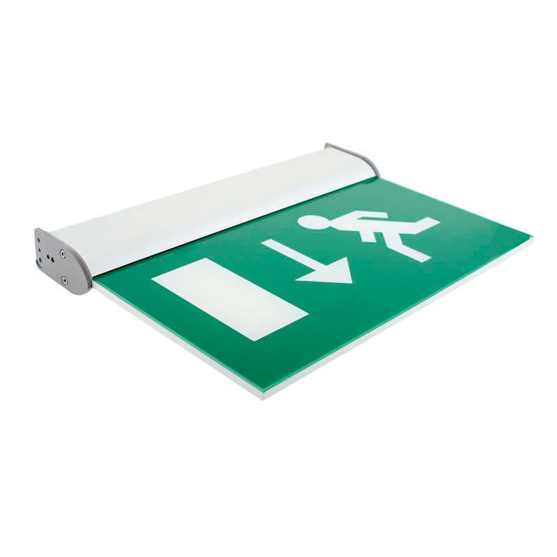 Luz de señalización con tecnología LED. Ofrece Luz de forma permanente iluminando la señalética en todo momento.