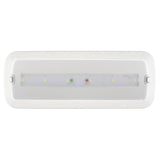 Luminaria LED de emergencia de alta calidad, incluye kit para empotrar en techo, más de 180 minutos de autonomía con su batería recargable de Ni-Cd. Configurable como Modo permanente y No permanente. Luz para señalización de salidas, puertas, ascensores, zonas de paso o comunes.