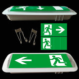 Etiquetas adhesiva con señalización de fácil instalación para las luminarias led de emergencia NICELUX. Realizado en vinilo de alta calidad que ofrecen una comunicación visual que cumplen la función de guiar, orientar u organizar a una persona o conjunto de personas. Vienen precortadas para colocarlas en cualquier posición y adaptarlas a las necesidades del usuario.