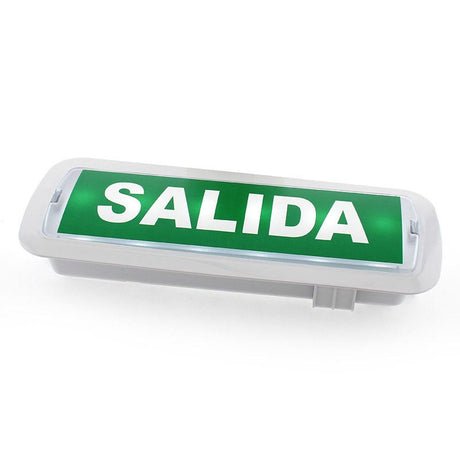Etiquetas adhesiva con señalización de fácil instalación para las luminarias led de emergencia NICELUX. Realizado en vinilo de alta calidad que ofrecen una comunicación visual que cumplen la función de guiar, orientar u organizar a una persona o conjunto de personas.