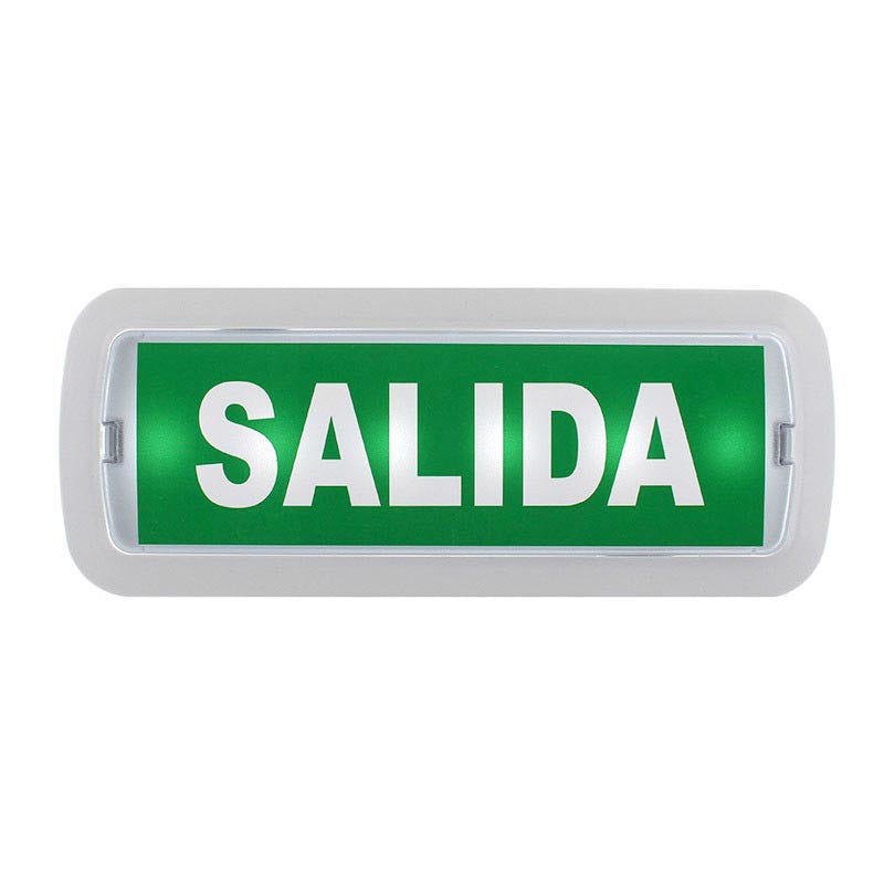 Etiquetas adhesiva con señalización de fácil instalación para las luminarias led de emergencia NICELUX. Realizado en vinilo de alta calidad que ofrecen una comunicación visual que cumplen la función de guiar, orientar u organizar a una persona o conjunto de personas.