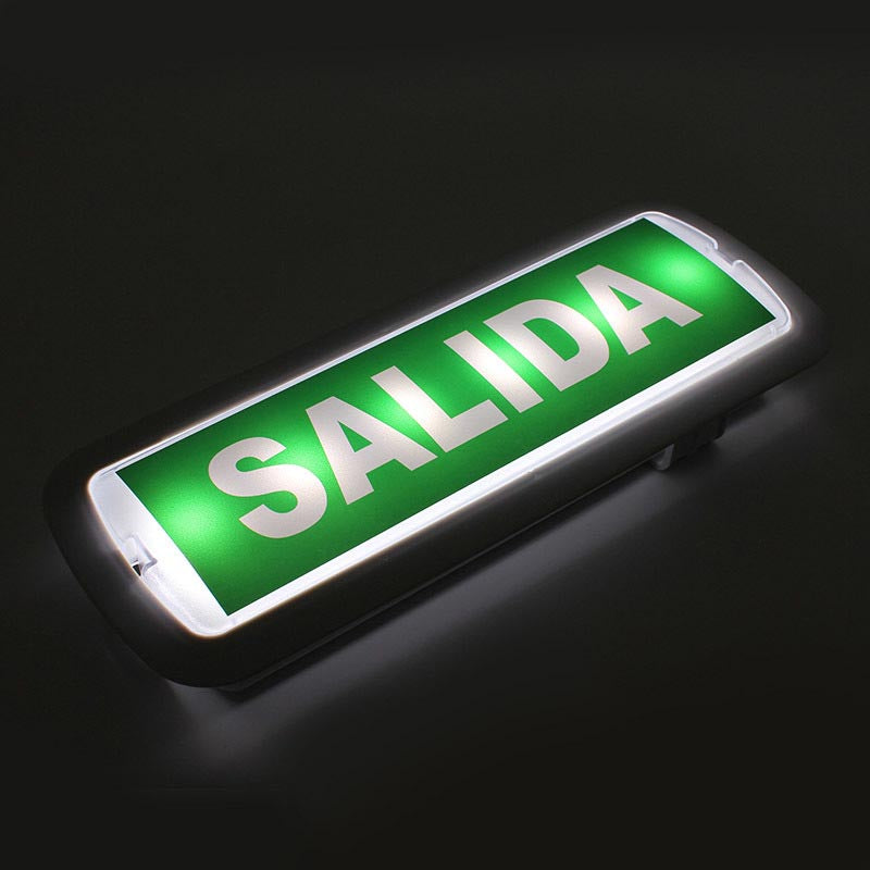 Etiquetas adhesiva con señalización de fácil instalación para las luminarias led de emergencia NICELUX. Realizado en vinilo de alta calidad que ofrecen una comunicación visual que cumplen la función de guiar, orientar u organizar a una persona o conjunto de personas.