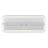 Luminaria LED de emergencia de alta calidad con Auto Diagnóstico, incluye kit para empotrar en techo, más de 180 minutos de autonomía con su batería recargable de Ni-Cd. Configurable como Modo permanente y No permanente. Luz para señalización de salidas, puertas, ascensores, zonas de paso o comunes.