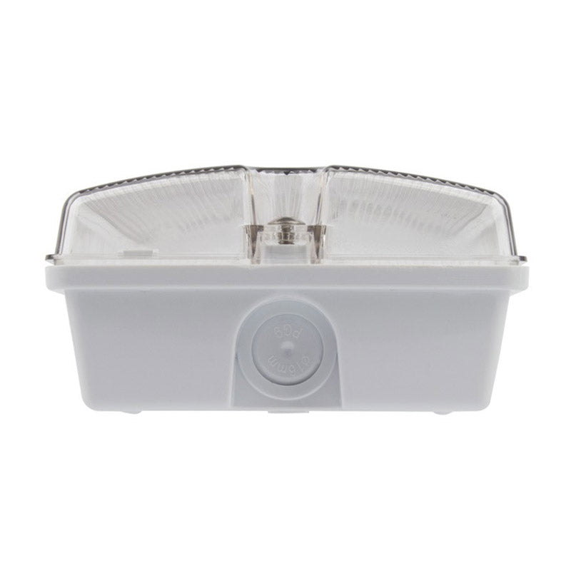 Luminaria LED de emergencia con Auto Diagnóstico de alta calidad resistente al agua con protección IP65. Más de 180 minutos de autonomía con su batería recargable de Ni-Cd. Configurable como Modo permanente y No permanente. Luz para señalización de salidas, puertas, ascensores, zonas de paso o comunes.