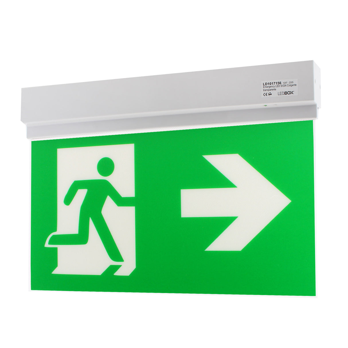 Luz de señalización y emergencia con tecnología LED. Ofrece Luz de forma permanente iluminando la señalética en todo momento.