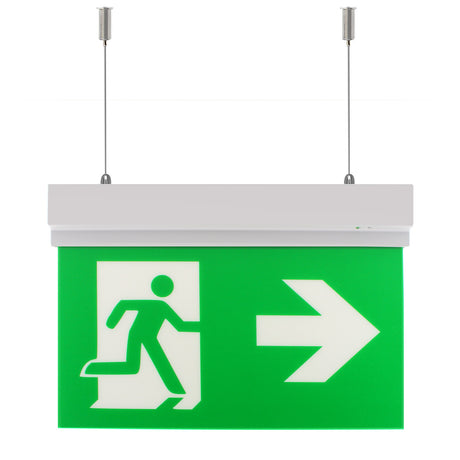 Luz de señalización y emergencia con tecnología LED. Ofrece Luz de forma permanente iluminando la señalética en todo momento. 