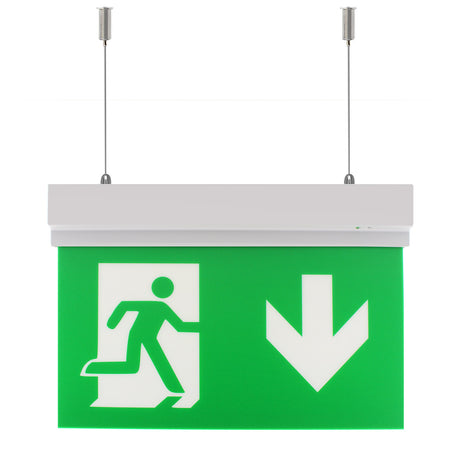 Luz de señalización y emergencia con tecnología LED. Ofrece Luz de forma permanente iluminando la señalética en todo momento. 