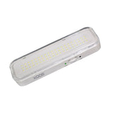 Luz LED de emergencia de máxima eficiencia, hasta 3 horas de autonomía con su batería recargable Li-ion, control de intensidad y test. Incorpora 60 led SMD2835. Luz para señalización de salidas, puertas, ascensores, zonas de paso o comunes.