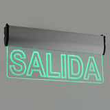 Luz de señalización con tecnología LED. Ofrece Luz de forma permanente iluminando la señalética en todo momento. 