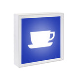 Aplique LED de superficie fabricado en aluminio lacado en color blanco mate y luminaria led con señalética de fácil comprensión.
