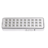 Luz LED de emergencia de máxima eficiencia, hasta 3 horas de autonomía con su batería recargable Li-ion, control de intensidad y test. Incorpora 30 led SMD2835. Luz para señalización de salidas, puertas, ascensores, zonas de paso o comunes.