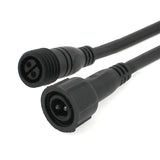 Cables conexión (macho y hembra) de 2 Pinx0,75mm, 20cm, con protección IP67, color negro.