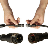 Cable  en forma de T para realizar conexiones seguras con protección IP67