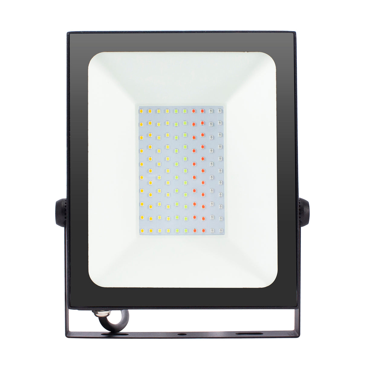 Foco proyector de exterior LED con alimentación 220V. Altas prestaciones y gran resistencia (IP65). Ofrece máximo control por Wifi. Amplias posibilidades de decoración con luz RGB+CCT.