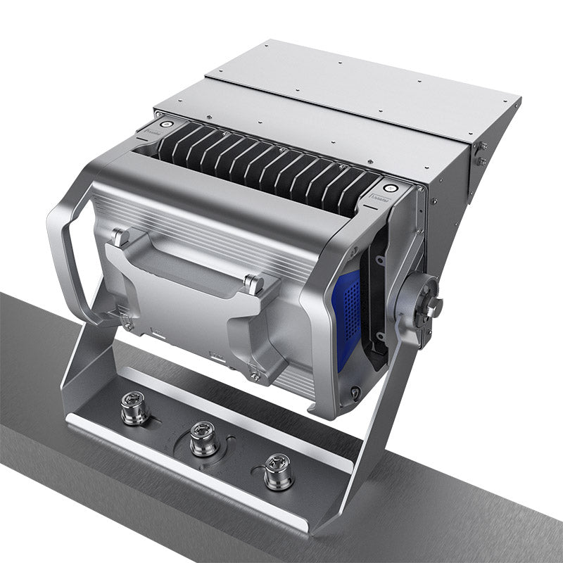 Foco proyector LED diseñado para el alumbrado profesional para las más altas exigencias en recintos deportivos a niveles de competición, el alumbrado de muelles, aeropuertos, grandes parking, rotondas, etc. Fabricado con la máxima calidad, chip led SAMSUNG 140lm/w y driver MEAN WELL con garantía de 5 años. Regulable 1-10V