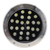 Baliza Led para empotrar en suelos en exterior. Foco Led de 24W de potencia de bajo consumo para la ambientación de cualquier espacio exterior. Alto índice de reproducción cromática (CRI) y fuerte grado de protección IP67. Ideal para la instalación en suelos de terrazas, jardines, caminos.