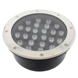 Baliza Led para empotrar en suelos en exterior. Foco Led de 24W de potencia de bajo consumo para la ambientación de cualquier espacio exterior. Alto índice de reproducción cromática (CRI) y fuerte grado de protección IP67. Ideal para la instalación en suelos de terrazas, jardines, caminos.