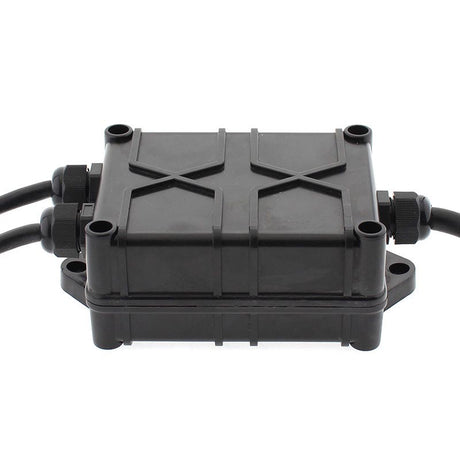 Controlador en caja estanca IP67 para controlar las luminarias RGB mediante Bluetooth a traves de la app gratuita para Android o IOS