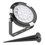 Foco proyector orientable de exterior LED con estaca para su fijación al suelo. Altas prestaciones y gran resistencia (IP65). Ofrece máximo control y amplias posibilidades de decoración con luz RGB y luz blanca ajustable desde 2700K a 6500K.