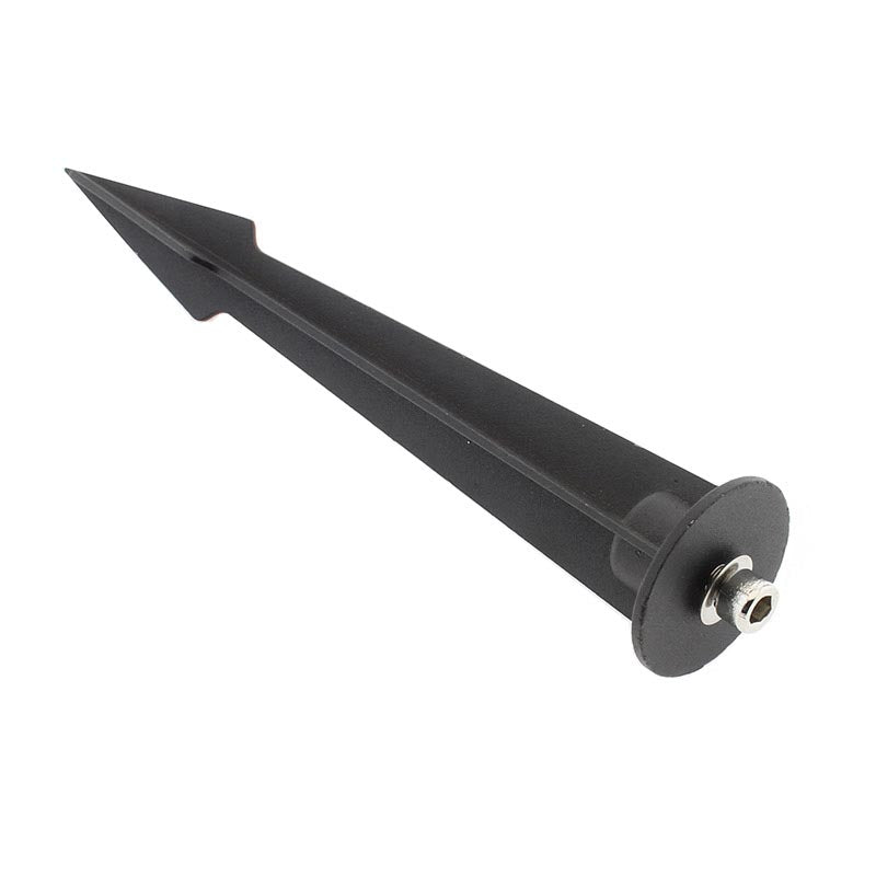 Estaca de aluminio de alta calidad para focos LED. La pica es perfecta para usar en zonas de alta humedad. El pincho tiene un peso mínimo, una alta resistencia al polvo y a la humedad. Esta estaca para focos LED de montaje fácil permite que puedan ser usados en cualquier superficie de tierra de una manera cómoda y segura.