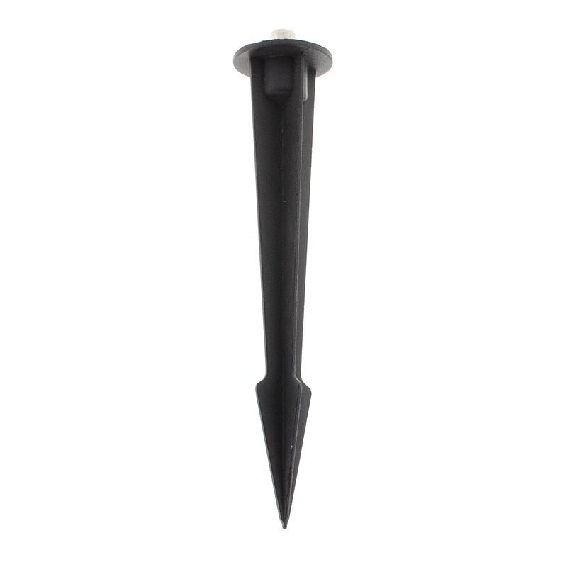 Estaca de aluminio de alta calidad para focos LED. La pica es perfecta para usar en zonas de alta humedad. El pincho tiene un peso mínimo, una alta resistencia al polvo y a la humedad. Esta estaca para focos LED de montaje fácil permite que puedan ser usados en cualquier superficie de tierra de una manera cómoda y segura.