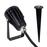 Foco proyector orientable de exterior LED con estaca para su fijación al suelo. Con alimentación AC220V. Altas prestaciones y gran resistencia (IP65). Ofrece máximo control y amplias posibilidades de decoración con luz RGB y luz blanca ajustable desde 2700K a 6500K.