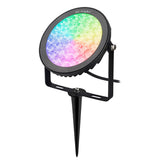 Foco proyector Led orientable de exterior con estaca para su fijación al suelo. Altas prestaciones y gran resistencia (IP65). Ofrece máximo control y amplias posibilidades de decoración con luz RGB y luz blanca ajustable desde 2700K a 6500K. 