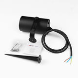 Foco proyector orientable de exterior LED con estaca para su fijación al suelo. Con alimentación AC220V. Altas prestaciones y gran resistencia (IP66). Ofrece máximo control y amplias posibilidades de decoración con luz RGB y luz blanca ajustable desde 2700K a 6500K. Control por ZigBee 3 + 2.4G RF + Philips Hue + APP Tuya + Amazon Alexa + Google Home + IKEA TRADFRI