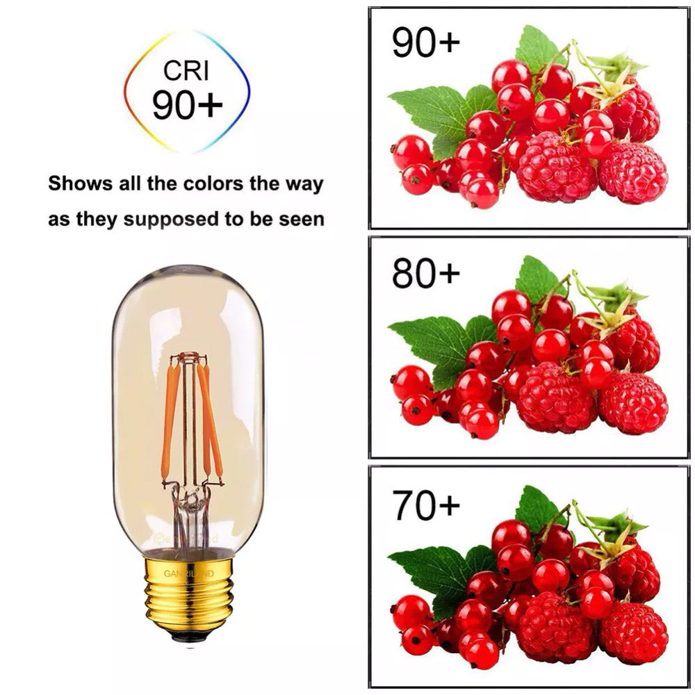 La Bombilla LED E27 Filamento Gold T45 de 4W de potencia es perfecta para actualizar nuestras bombillas sin perder la estética retro.