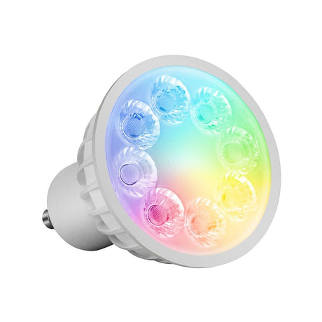 La Bombilla Led Wifi ofrece color RGB + CCT (blanco dual) en una única bombilla. Esta bombilla Led WiFi puede ser controlada por un mando a distancia RF o con el adaptador WiFi mediante App gratuita para smartphone o tablet Apple y/o Android. Ofrece máximo control y amplias posibilidades de decoración con luz. 