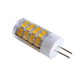 Bombilla tipo bi pin de base G4 y alimentación 220V-AC. Alta potencia y bajo consumo. El G4 SMD LED se usa en flexo, caravanas, embarcaciones...