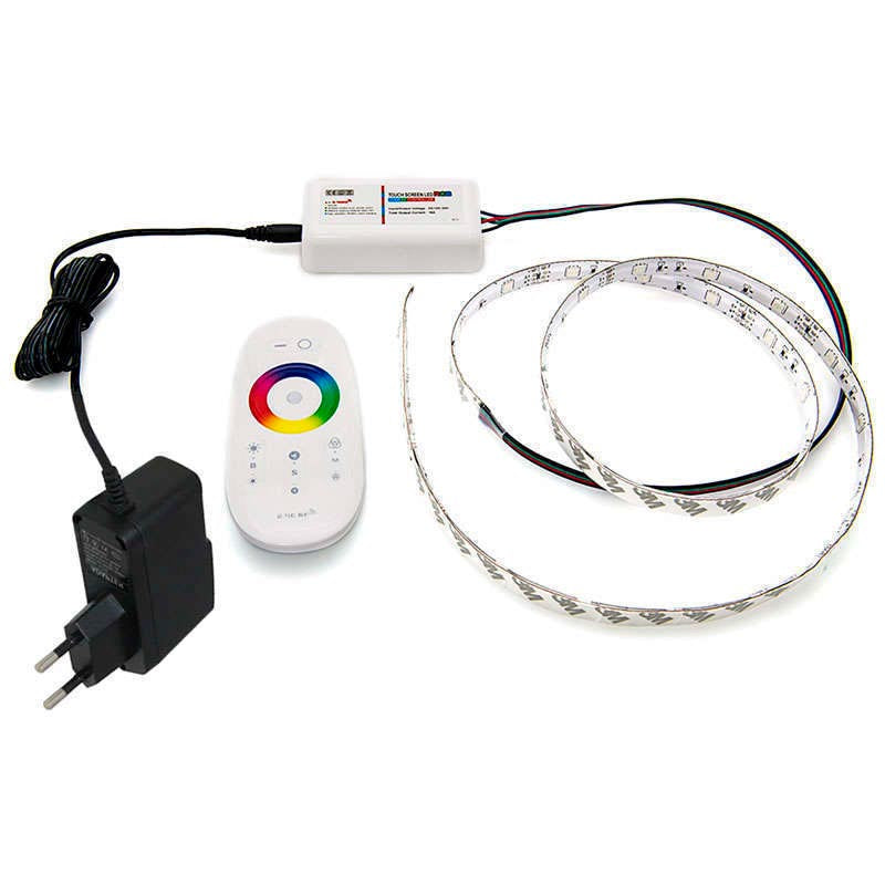 Mando a distancia para un control total de las bombillas y tiras led RGB. Controla el encendido, color, intensidad, sin límite de bombillas.