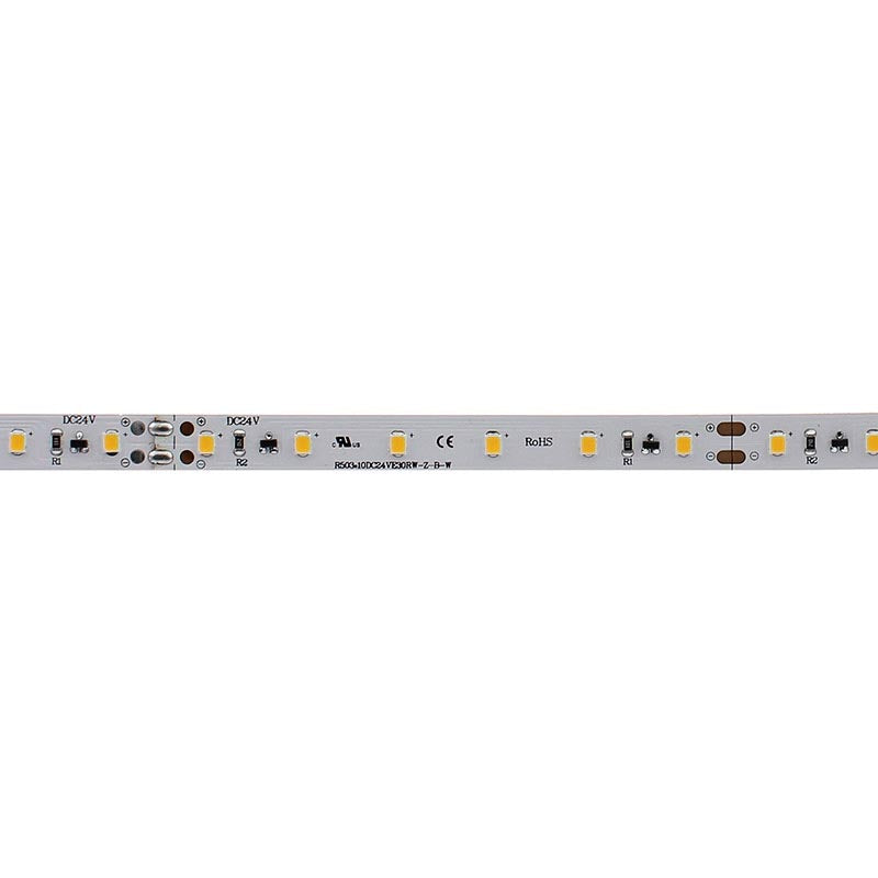 Tira LED de 20 metros de longitud con alimentación DC24V con el nuevo Chip Epistar de alta potencia lumínica SMD2835. Incorpora cinta adhesiva 3M 300LSE de alta adherencia para colocar la tira en cualquier superficie. Para instalaciones profesionales donde se requiera largas tiradas sin caídas de tensión y altas prestaciones.