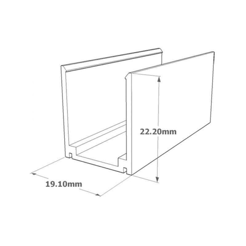 El carril para LED NEON es perfecto para realizar instalaciones profesionales y sujetar firmemente los diversos tramos. INCLUYE: perfil de aluminio de 1 metro de longitud.