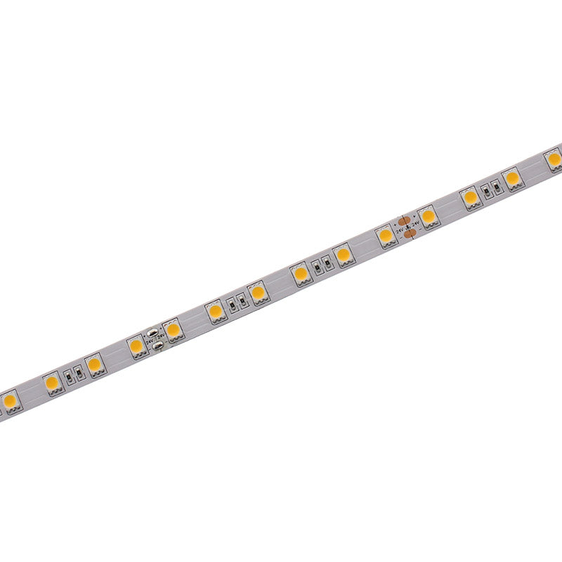 Tira LED de 20 metros de longitud con alimentación DC24V con el nuevo Chip Epistar de alta potencia lumínica SMD5050. Incorpora cinta adhesiva 3M 300LSE de alta adherencia para colocar la tira en cualquier superficie. Para instalaciones profesionales donde se requiera largas tiradas sin caídas de tensión y altas prestaciones.