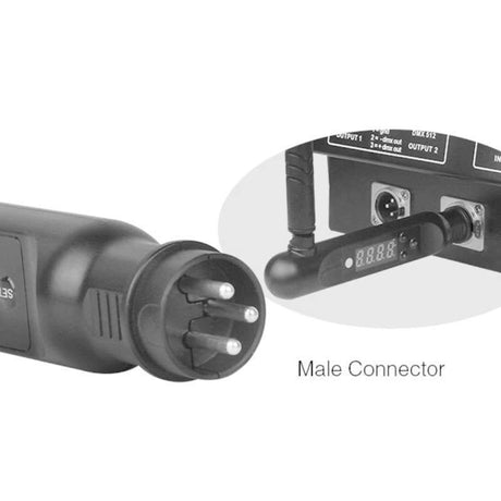 Transmisor DMX512 LED que permite tener un control total de las bombillas/controladores tiras y otros dispositivos de MiBoxer. Se conecta a la mesa de control o controlador DMX y permite mediante señal inalámbrica 2,4GHz controlar los dispositivos compatibles a su alcance sin necesidad de cables.