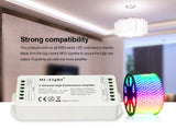 Amplificador de señal para tiras LED hasta 4 canales, para tiras monocolor, blanco dual o RGB. Necesario para instalación de tiras LED que superen los 8 metros de longitud o donde la señal necesita más potencia.