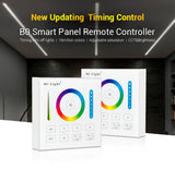 Control remoto de pared con pantalla de cristal táctil de gran precisión para un control profesional de tiras led RGB + CCT blanco dual.