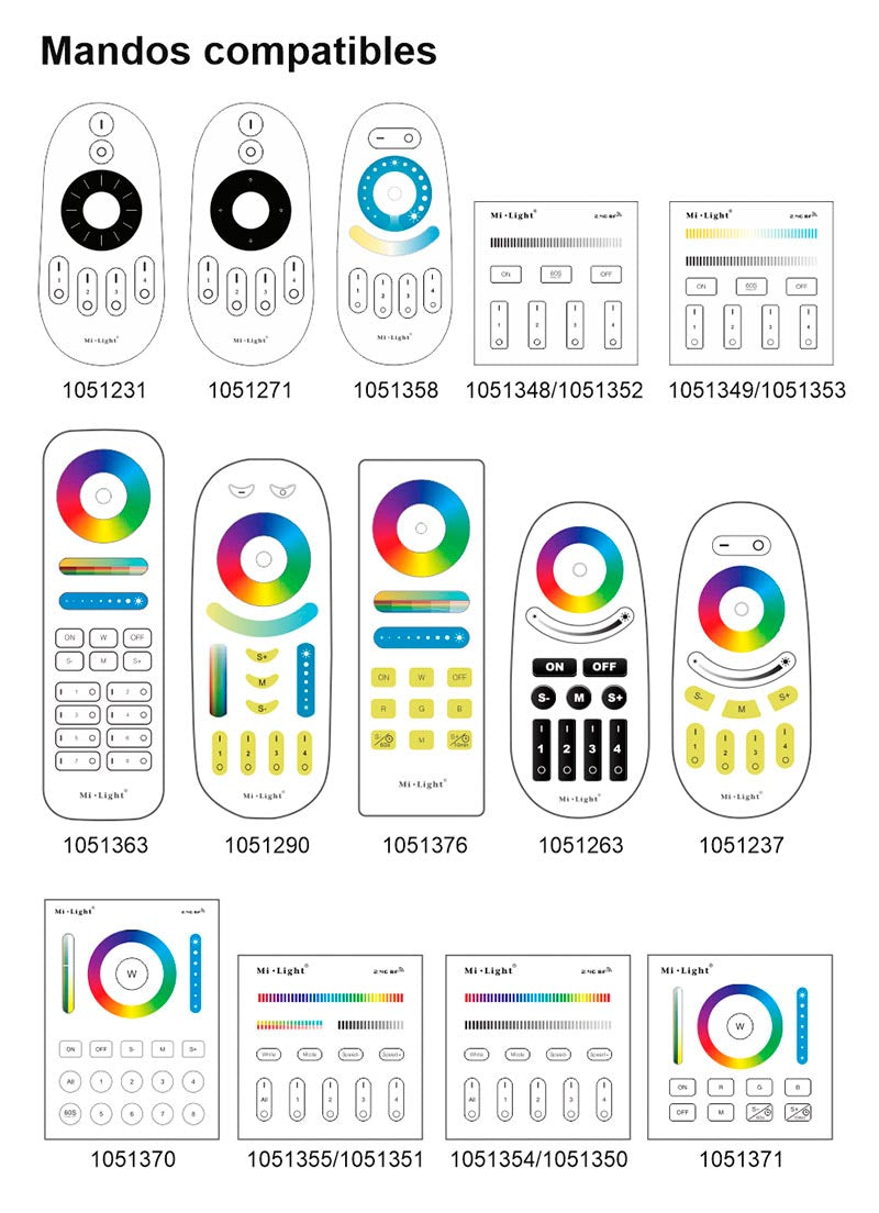 Controlador de última generación para cualquier tipo de tira led RGB+CCT, RGBW, RGB, CCT DUAL y MONO. Puedes controlar las tiras con cualquier mando RF de MyLight, a través de conectividad WiFi mediante APP a través del smartphone Android o iOS y compatible con Alexa (el control por voz de Amazon). Autosincronización con el resto de controladores a su alcance (30m) aumentando significativamente la distancia de la instalación. Un nuevo concepto de controladores profesionales para el control de cualquier tipo