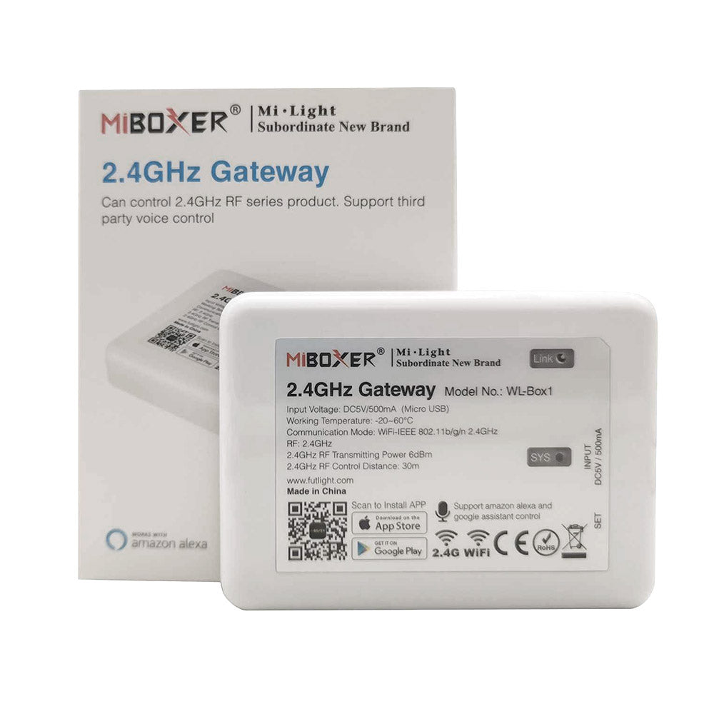 Controlador WiFi de última generación compatible con toda la gama de controladores, mandos, proyectores, downlight y bombillas WiFi de MyLight. Puedes controlar los dispositivos compatibles a través de conectividad WiFi mediante APP a través del smartphone Android o iOS y compatible con Alexa (el control por voz de Amazon). Un nuevo concepto de control para tus luminaras WiFi de Mylight. 