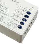 Controlador de altas prestaciones para cualquier tipo de tira led RGBW, RGB, CCT DUAL y MONO. En combinación del mando a distancia LD1051529 permite controlar hasta 4 zonas diferentes. Con autosincronización, transmite los comandos recibidos al resto de controladores a su alcance (20m) aumentando significativamente la distancia de la instalación. 