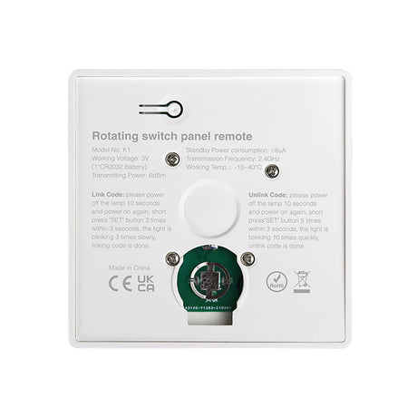 Mando de superficie con sujección magnética y control rotatorio de gran calidad y cuidado diseño. Ideal para el control de la intensidad de las tiras Led monocolor. Se puede encender/apagar, ajustar el brillo y efecto noche a través del panel táctil. Compatible con todos los controladores dimming de MyLight. Se alimenta con pila CR2032 y es posible ponerlo en cualquier superficie sin necesidad de empotrar.