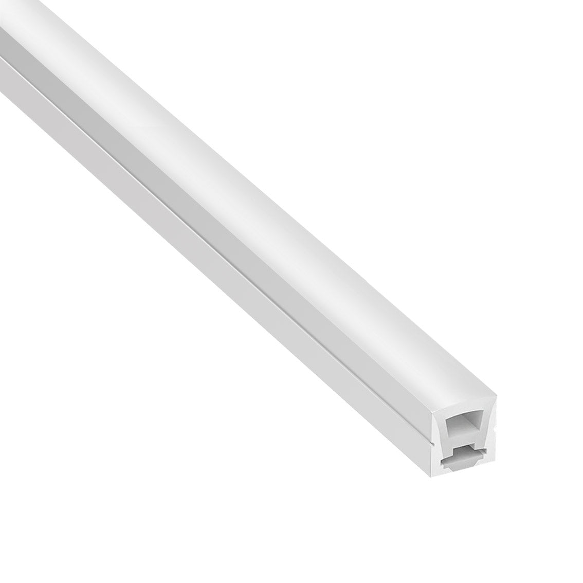 Tubo de silicona para insertar tira led y obtener un tubo de NEON luminoso de máxima calidad y perfecta difusión de la luz. Con múltiples ventajas sobre los tradicionales tubos de PVC. Ideal para decoración, perfilar con luz, rotulación, interiorismo, etc.