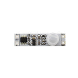 Sensor PIR de reducido tamaño (40x10mm) para instalar en perfil que se conecta directamente a la tira led monocolor y permite encenderla automáticamente cuando detecta movimiento.