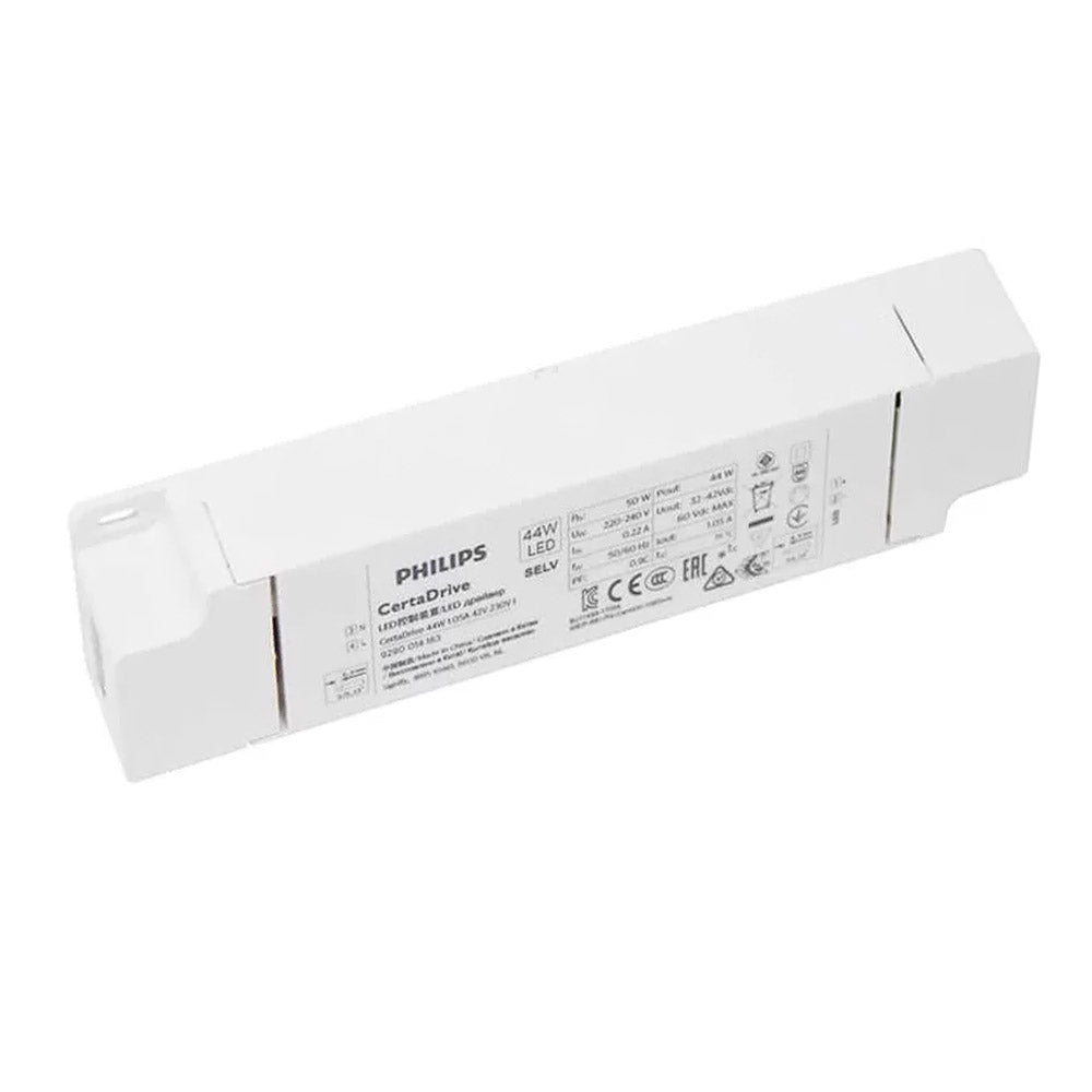 LED DRIVER de PHILIPS de Corriente Constante con certificación TUV especialmente diseñado para la alimentación de luminarias led, proporciona una gran economía y eficiencia.
