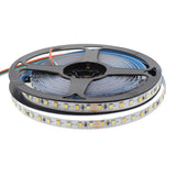 Tira LED flexibles de alto rendimiento con posibilidad de ajustar el tono de luz blanca en toda su gama de tonalidad. Incorpora 120led por metro para una mejor difusión de la luz y un CRI>90 para una reproducción cromática perfecta.