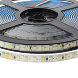 Tira LED flexibles de alto rendimiento con posibilidad de ajustar el tono de luz blanca en toda su gama de tonalidad. Incorpora 120led por metro para una mejor difusión de la luz y un CRI>90 para una reproducción cromática perfecta.