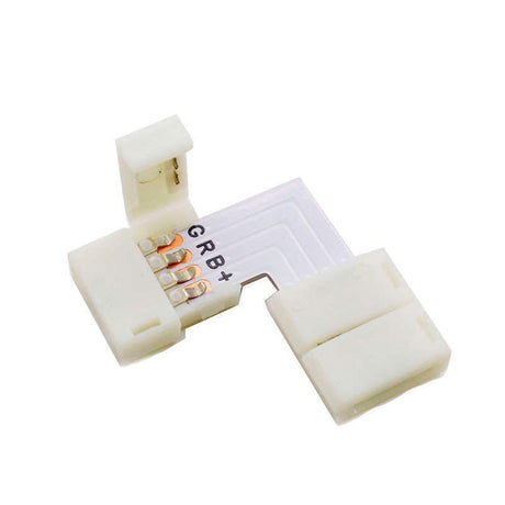 Conector L para tiras RGB 4 Pin - 10mm