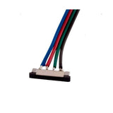 Cable de conexión con conectores para conectar dos tiras LED multicolor RGB